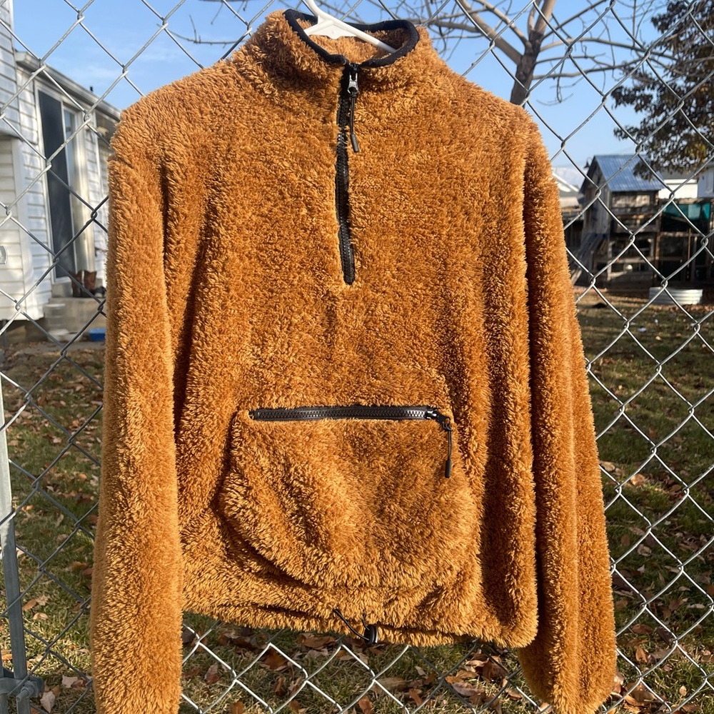 Sherpa Style Pullover Sweater